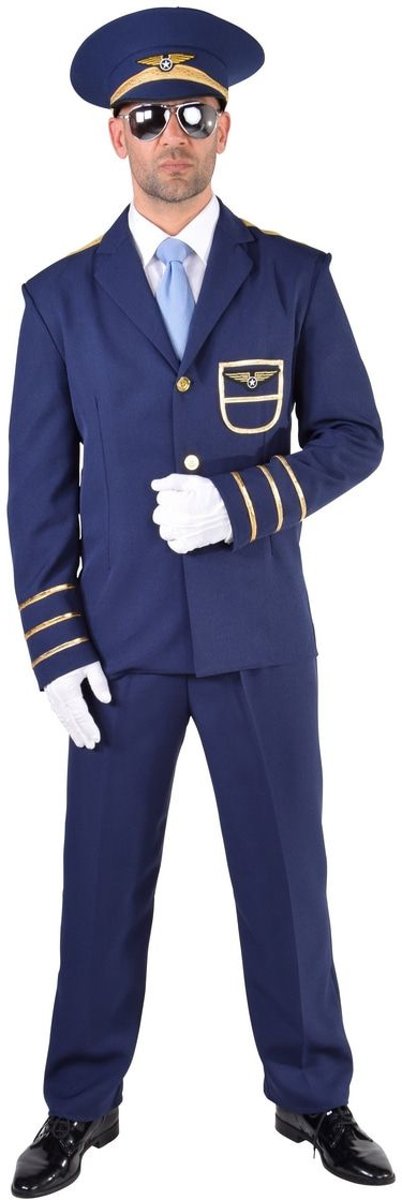 Piloot & Luchtvaart Kostuum | Luchtmacht Piloot Hercules | Man | XXL | Carnaval kostuum | Verkleedkleding